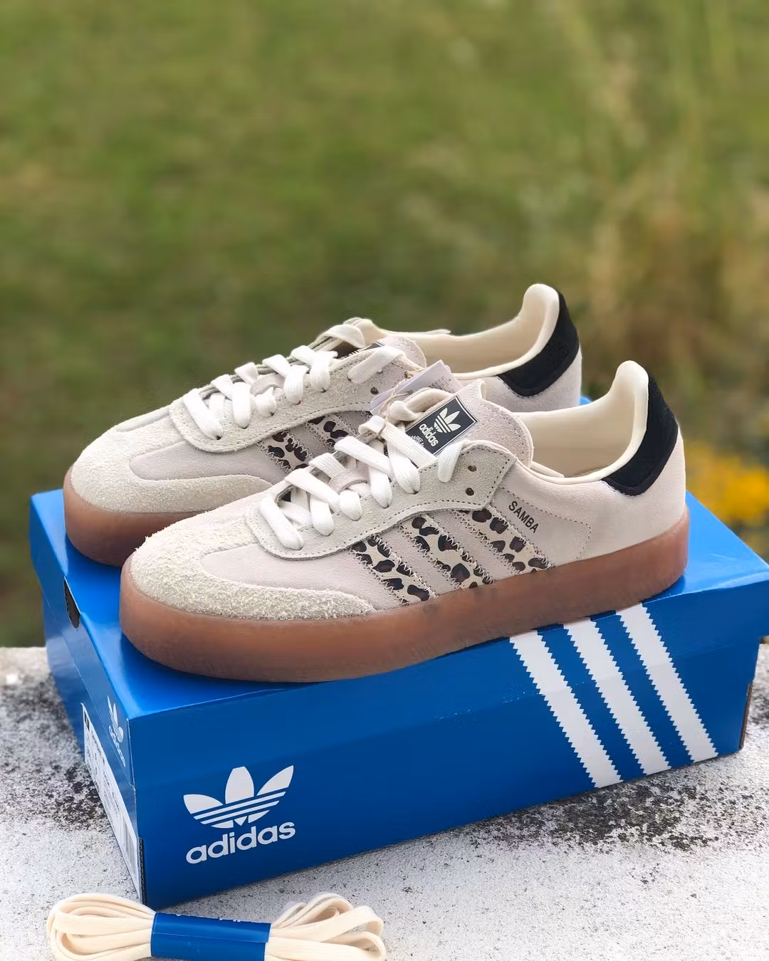 (Women) adidas Sambae 'Cream White Leopard' JI4226 (Women) adidas Sambae 'Cream White Leopard' JI4226